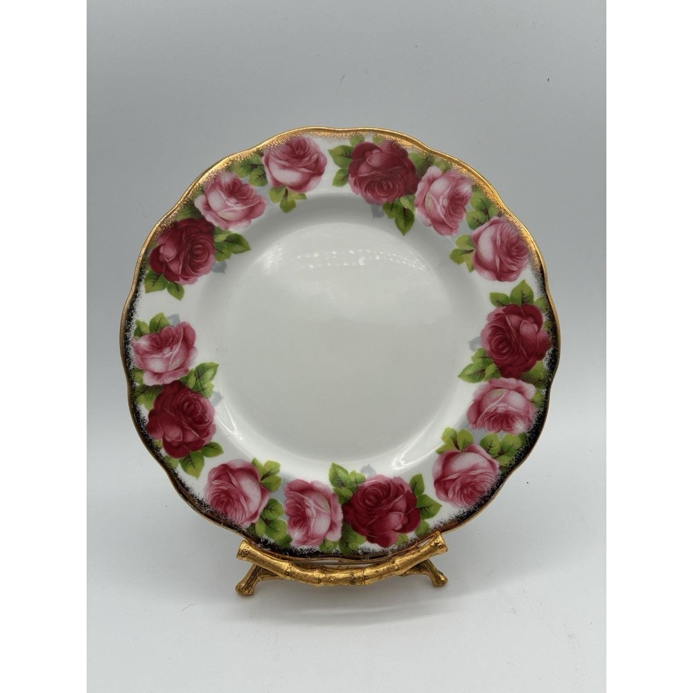 Royal Albert Old English Rose  Salad Plate 8.25"